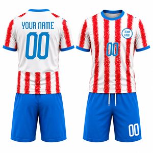 Conjunto de Uniforme de Fútbol Personalizado con Pantalones Cortos para Niños y Adultos, Nombre del Equipo, Número, Proveedor al por Mayor - Product Image 4