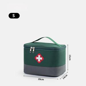 Bolsa de Almacenamiento Médico de Primeros Auxilios Impermeable Gris y Azul Claro, Bolsa de Emergencia de Gran Capacidad con Identificador Cruzado y Asa Superior - Product Image 4