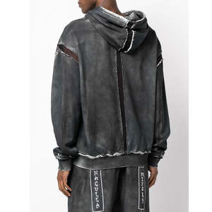 Venta Caliente: Conjuntos de Sudadera con Capucha y Pantalones Deportivos de Invierno con Logotipo Personalizado, Lavado Ácido y Bordado, 100% Algodón - Product Image 4