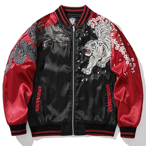 Proveedor de Chaquetas Urbanas de Entrenamiento de Marca Privada |   Ropa Urbana con Estampado a Cuadros de Inspiración Deportiva, Estilo Vintage Hip Hop Casual de Otoño, OEM - Product Image 2