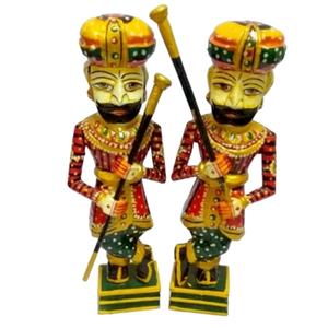 Diseño Art Deco de la Guardia Real Rajasthani India para ocasiones de agradecimiento por el retiro o Diwali - Product Image 1