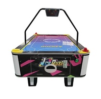 Table de hockey sur air électrique commerciale pour 2 joueurs, machine de jeu en métal, version anglaise