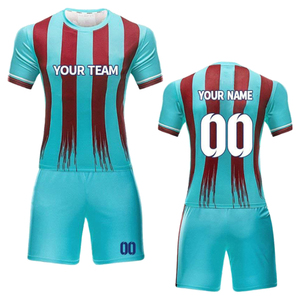 Conjunto de Camiseta y Pantalones Cortos de Fútbol Unisex Personalizables al por Mayor, 200 g/m², Tallas Grandes, Transpirable, de Secado Rápido, 100% Poliéster, Premium para Verano - Product Image 5