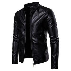 Veste en cuir véritable pour homme sur mesure, veste en cuir de moto noire, fabricants de vestes en cuir pour homme - Product Image 1