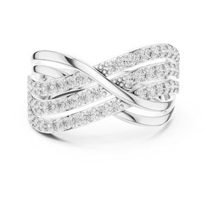 Bague d'anniversaire en or jaune 14 carats avec diamant de laboratoire rond pour femme |   Nouveau diamant cultivé - Product Image 2