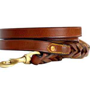 Adjustable Leather Dog Leash <b>Training</b> Gear for Medium & Large Dogs Top Trendy New Arrival Leather Dog Leash - Product Image 3