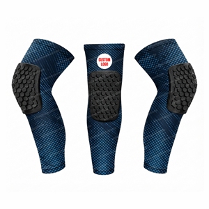 High Quality Honeycomb Compression Knee Pads Support Brace for Basketball Running <b>Cycling</b> Wrestling Padded Leg Sleeve - Product Image 4