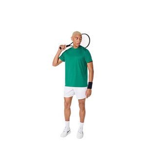 Conjunto de Falda Plisada Verde para Mujer con Top Corto Blanco y Chaqueta, Ropa Deportiva Transpirable para Adultos - Product Image 5