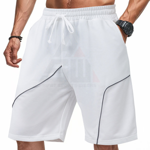 Short de course de nuit pour homme, décontracté, à motif uni, tricoté, épais, réfléchissant, imperméable, anti-plis, respirant, élastique - Product Image 1