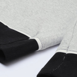 Shorts Bermuda en coton gris pour homme avec bordure noire, taille à cordon de serrage, vêtements décontractés, tissu tricoté respirant - Product Image 4