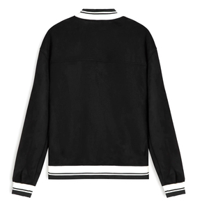 เสื้อแจ็คเก็ตเบสบอลแบบมีแขนหนังปักลายตามสั่งขายส่ง เสื้อแจ็คเก็ต Letterman Bomber สำหรับผู้ชาย เสื้อแจ็คเก็ต Varsity แบบเปล่า OEM - Product Image 2