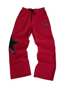 Pantalon en molleton de polyester/coton brodé à taille élastique personnalisable Style urbain Coupe sur mesure pour homme - Product Image 3