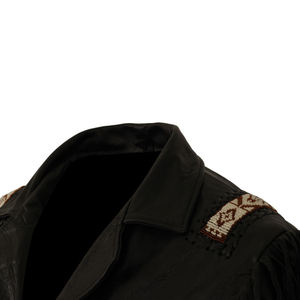 <b>Men</b> Eco-Friendly Digital Printing <b>Lightweight</b> Plaid Knitted Breathable Windproof Winter Western Shirt <b>Jacket</b> Zipper Cowboy Coat - Product Image 3