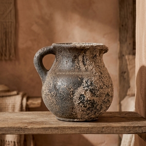 Gravoso Pichet Vase Rustique en Céramique, Carafe Artisanale en Terre Cuite, Récipient Décoratif, Vente en Gros - Product Image 6