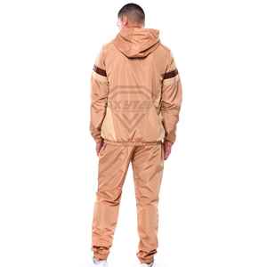 Custom Tracksuit Men Windbreaker Set Retro Paneled Hooded <b>Jacket</b> Joggers Lightweight Athletic Streetwear Clothing Manufacturer - Product Image 6