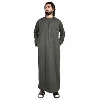 Abaya de Luxe Émiratie Premium pour Hommes – Tenue Arabe Traditionnelle Élégante, Légère, Douce et Respirante à Quatre Voies