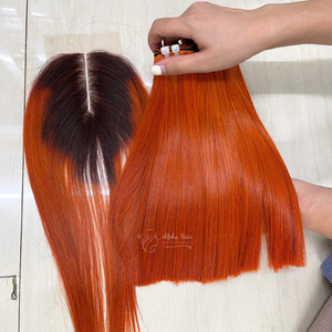 Cheveux humains vietnamiens bruts lisses comme des baguettes, tresses de cheveux naturels, extensions de cheveux naturels avec dentelle frontale - Product Image 3