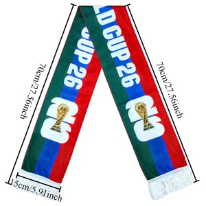Bufandas de punto para aficionados al fútbol, para hombre y mujer, con logo personalizado, de secado rápido y transpirables. - Product Image 2