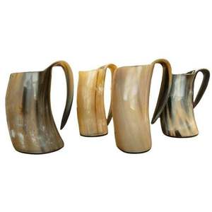 Taza de Cuerno Vikinga Personalizada con Diseño de Animales Divertidos, Decoración Navideña de Alta Calidad para Hogar, Hotel y Restaurante - Product Image 1