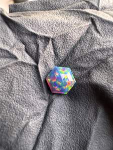 Opale d'Éthiopie synthétique de laboratoire, taille hexagonale, cabochon, multi-feu, 8 mm, meilleure qualité, pierre précieuse en vrac pour la fabrication de bijoux K Gems - Product Image 5