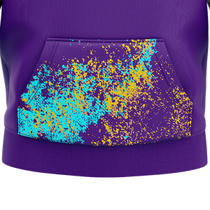 เสื้อฮู้ดผู้ชายแบบมีฮู้ดสำหรับฤดูหนาวใหม่ ผ้าฟลีซ ปักลายดิจิทัล ผสมโพลีเอสเตอร์/คอตตอน กันน้ำ - Product Image 3