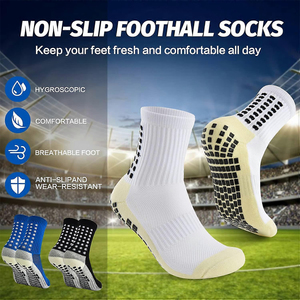 Acrylic Knee High Football <b>Socks</b> Non Slip Anti Skid Soccer Breathable Compression Sports Training <b>Socks</b> For Adults - Product Image 5