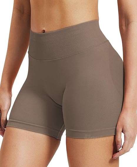 Women's Sleeveless Gym Fitness 1-Piece Yoga Shorts Regular Fit Solid Color Quick Dry Eco-Friendly for Sports & Active Wear