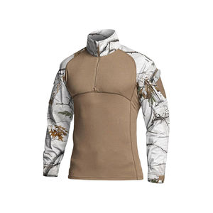 Chemises décontractées d'hiver pour hommes, nouvelle collection, en coton et polyester de qualité supérieure, manches longues, unies ou camouflage, anti-rétrécissement, pour l'extérieur et l'entraînement - Product Image 4
