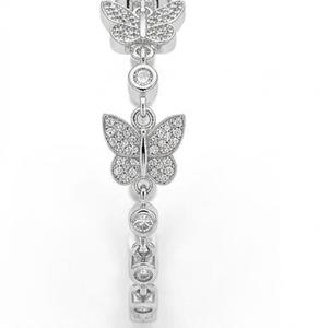 Bracelet en moissanite écologique pour femme, design luxueux, idéal pour mariage, fête, anniversaire, disponible à la vente - Product Image 2