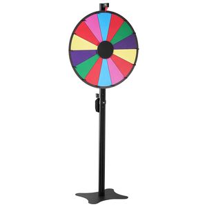Ruota della Fortuna Girevole da 24 Pollici con Controllo Wireless, Altezza Regolabile, Lavagna Cancellabile a Secco, 2M, 14 Scomparti, Funzione Gira e Vinci - Product Image 6