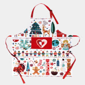 Delantal de cintura con estampado navideño personalizable de alta calidad Nuevo diseño sin mangas para uso de limpieza Hecho en EE. UU. - Product Image 4