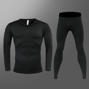 Custom Wholesale Mens <b>Compression</b> <b>Shirt</b> & Tights Breathable Eco-Friendly Quick Dry Fitness Apparel for Gym Running & Training - Product Image 1