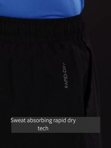 Ensemble de survêtement décontracté noir pour homme, éco-responsable, avec fermeture éclair intégrale, respirant, en polyester, deux pièces, coupe classique, pour l'automne - Product Image 2