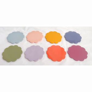 จานรองแก้วเรซิ่นแบบทำมือถาดรองแก้วอิพ็อกซี่คลื่นทะเลทำด้วยมือสำหรับคนรักชายหาดการตกแต่งโต๊ะและอุปกรณ์เสริมเสื่อและแผ่นรอง - Product Image 5