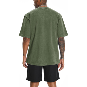 Camisetas Extra Grandes para Hombre de Primera Calidad, 100% Algodón, Logotipo Personalizado en la Parte Delantera, Tallas Grandes, Ecológicas, Transpirables, al por Mayor - Product Image 3