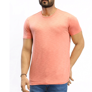 Camiseta de Tela Lavada al Ácido para Hombre, Transpirable y Elegante, 100% Algodón Orgánico, Hecha en Pakistán, Camiseta al por Mayor - Product Image 1