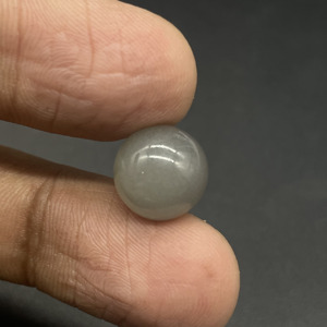 HAYAAT GEMS Pierre de lune grise naturelle, cabochon rond, 7,05 carats |   Polissage lisse du Rajasthan pour la fabrication de bijoux - Product Image 4