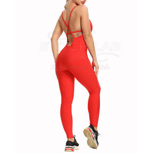 Mono Elegante de Estilo Casual para Mujer, Pantalones Ajustados de Verano, Tejido Transpirable de Alta Calidad, Yoga, Corte Regular, Spandex/Poliéster - Product Image 2