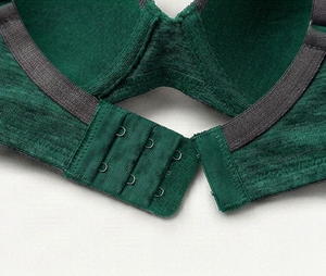 Soutien-gorge sans armatures sans coutures pour femme, bonnet complet, bretelles réglables, dos en Y, vert uni, usage quotidien, lavable en machine - Product Image 6