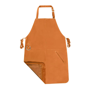 Delantal de Trabajo de Cuero Genuino Resistente, Precio al por Mayor, Delantal de Cuero de Búfalo Anti-Calor, Protector de Pecho, para Soldadura y Barbacoa - Product Image 2