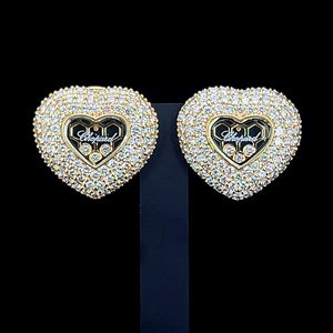 Pendientes de Plata de Ley 925 con Forma de Corazón Brillante y Diamantes de Laboratorio CVD de 4-5 Ct, Certificados por IGI, Joyería para Fiestas, Proveedor Indio - Product Image 1