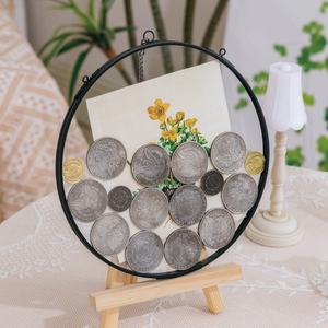 Luxurious Rectangular Brass <b>Mirror</b> Frame with Oval Detail Tabletop Decorative Metal Reflective Horizontal Design - Product Image 5