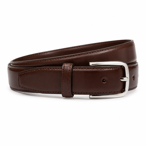 Cinturón de Cuero Premium para Hombre, Elegante y Formal con Hebilla de Níquel, para Oficina y Uso Casual - Product Image 1