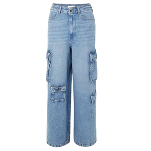 Women <b>Stretch</b> <b>Cargo</b> <b>Pants</b> 100% Polyester High Waist Breathable Stonewashed Loose Fit Casual OEMODM Wholesale Supplier Factory - Product Image 1