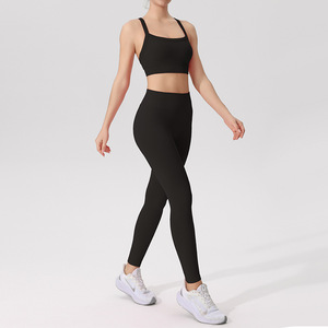 Soutien-gorge de sport sans couture à dos croisé, léger, réglable, à maintien élevé, respirant, grande taille, idéal pour la gym, l'exercice et le yoga - Meilleures ventes - Product Image 5