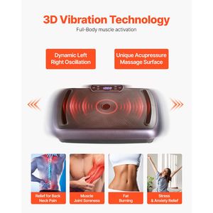 Macchina per Esercizi Fitness Domestici, Piattaforma Vibrante per Tutto il Corpo, Massaggio Drenante Linfatico per Perdita di Peso - Product Image 2