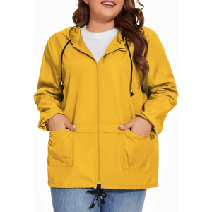 Ensemble de survêtements personnalisés pour femmes : sweat à capuche demi-zip, veste coupe-vent, haut court de jogging, deux pièces décontractées et imperméables - Product Image 2