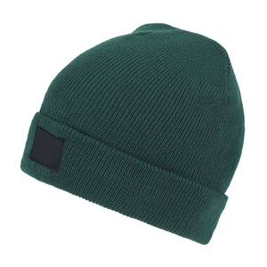 Gorro Unisex de Acrílico, Color Sólido, Tejido Acanalado, Gorro de Invierno de Estilo Casual para Adultos, Circunferencia de Cabeza de 56-58 cm - Product Image 1