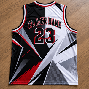 Custom Sublimated Basketball Jersey Team Name 23 V-Neck Sleeveless Unisex Adult Regular Fit Breathable <b>Mesh</b> Tank <b>Top</b> - Product Image 2