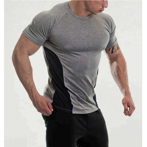 T-shirts de jogging grande taille pour hommes, coupe slim décontractée, col rond, légers, 100% coton, t-shirt pour hommes grande taille - Product Image 1